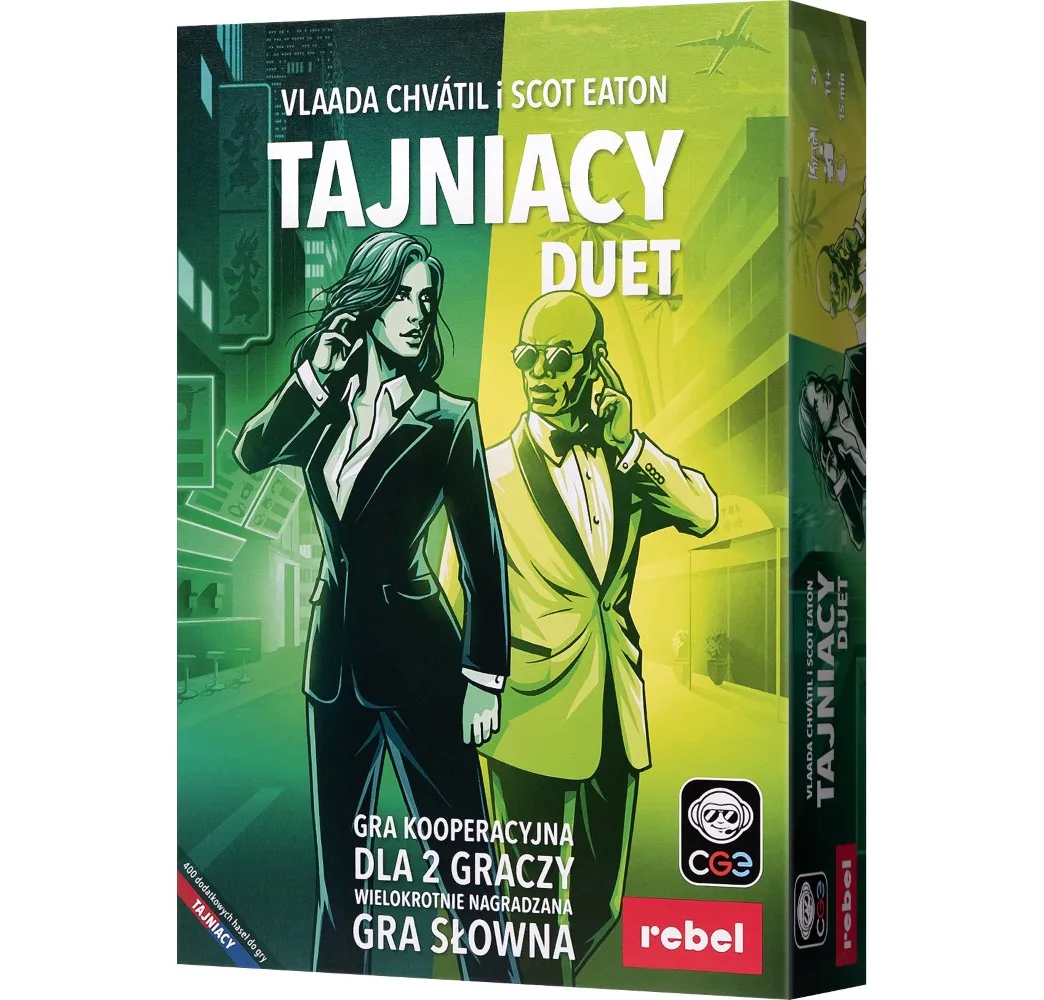 Tajniacy Duet gra planszowa rodzinne Rebel dla 2+ graczy