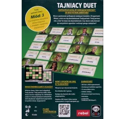 Tajniacy Duet gra planszowa rodzinne Rebel dla 2+ graczy