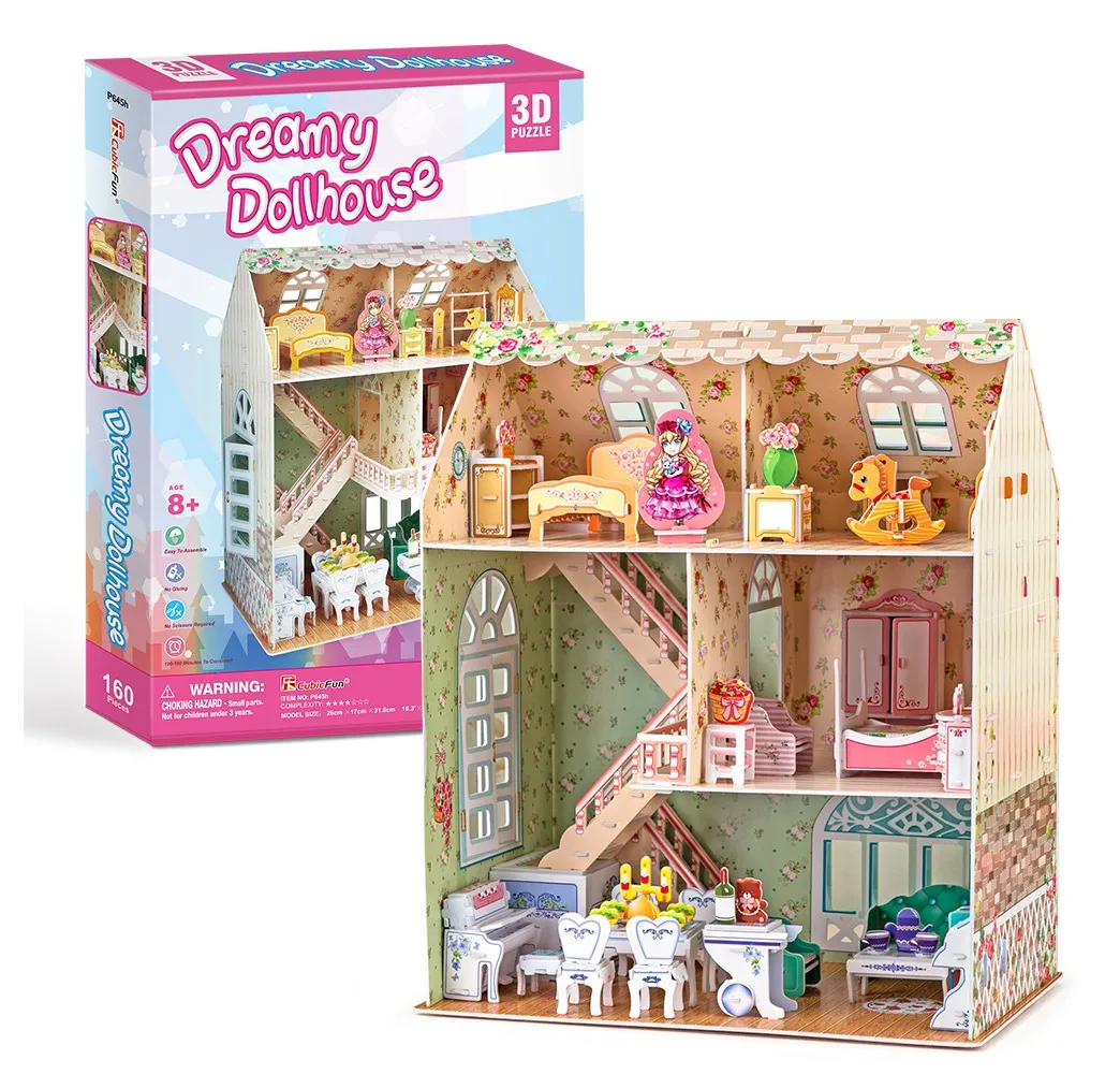 Cubic Fun Puzzle 3D Dreamy domek dla lalek – modelarstwo