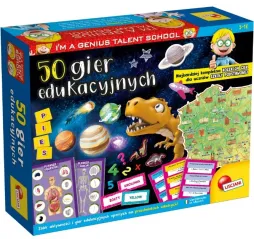 Lisciani I'M A Genius 50 Gier edukacyjnych – gry planszowe 5+