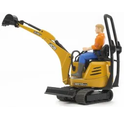 Bruder Mikrokoparka JCB z figurką – pojazd budowlany dla dzieci