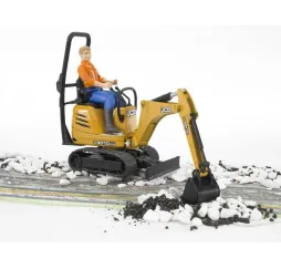 Bruder Mikrokoparka JCB z figurką – pojazd budowlany dla dzieci