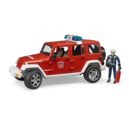 Bruder Jeep Wrangler Straż Pożarna – pojazd z figurką 4+