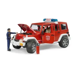 Bruder Jeep Wrangler Straż Pożarna – pojazd z figurką 4+