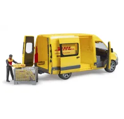 Bruder Bus MB Sprinter DHL z figurką – pojazdy dla dzieci