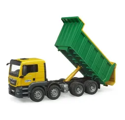 Bruder Wywrotka MAN TGS żółto-zielona – pojazd dla dzieci 3+