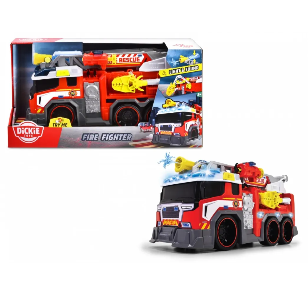 Dickie Pojazd Straż pożarna 37,5 cm – pojazdy dla dzieci 3+