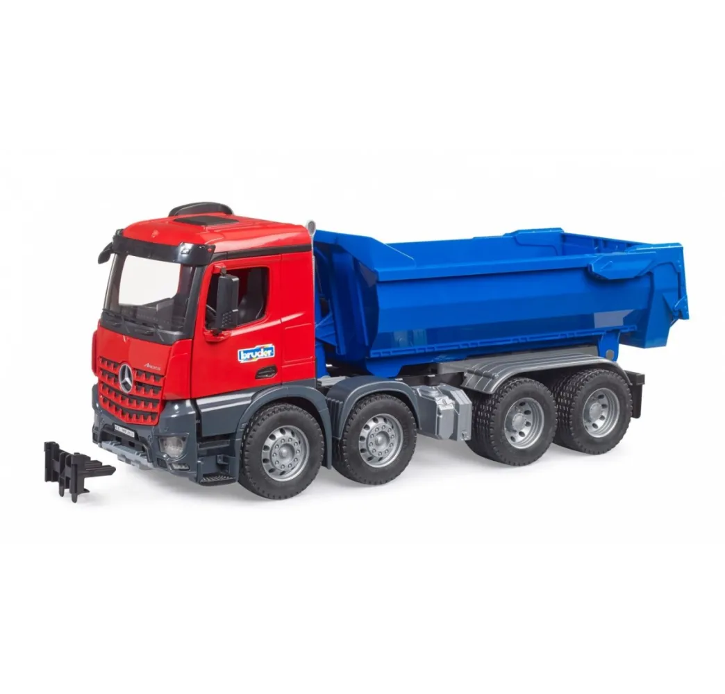 Bruder Wywrotka Mercedes Benz Arocs niebieska – pojazd 1:16