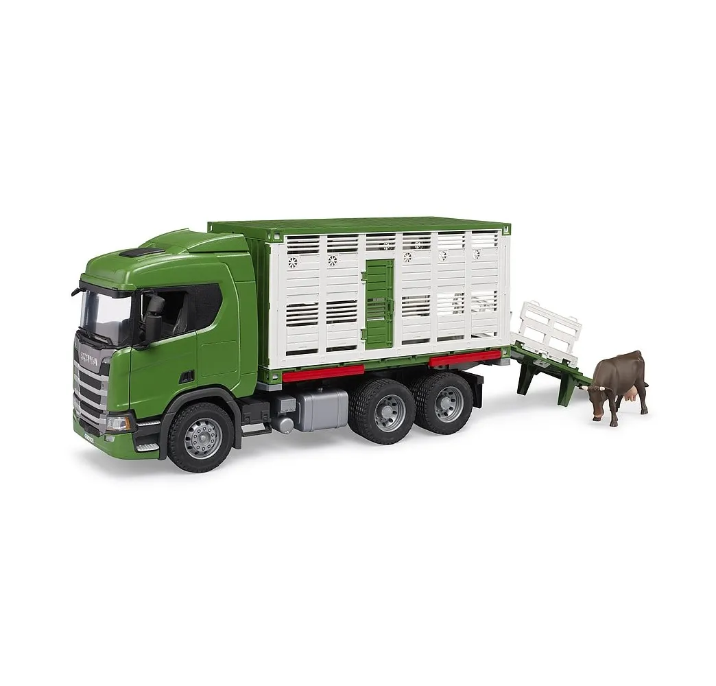 Bruder Scania Super 560R z krową – ciężarówka i figurka dla dzieci