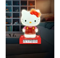 Hello Kitty lampka 3D z budzikiem – zegarki i budziki Kids Euroswan