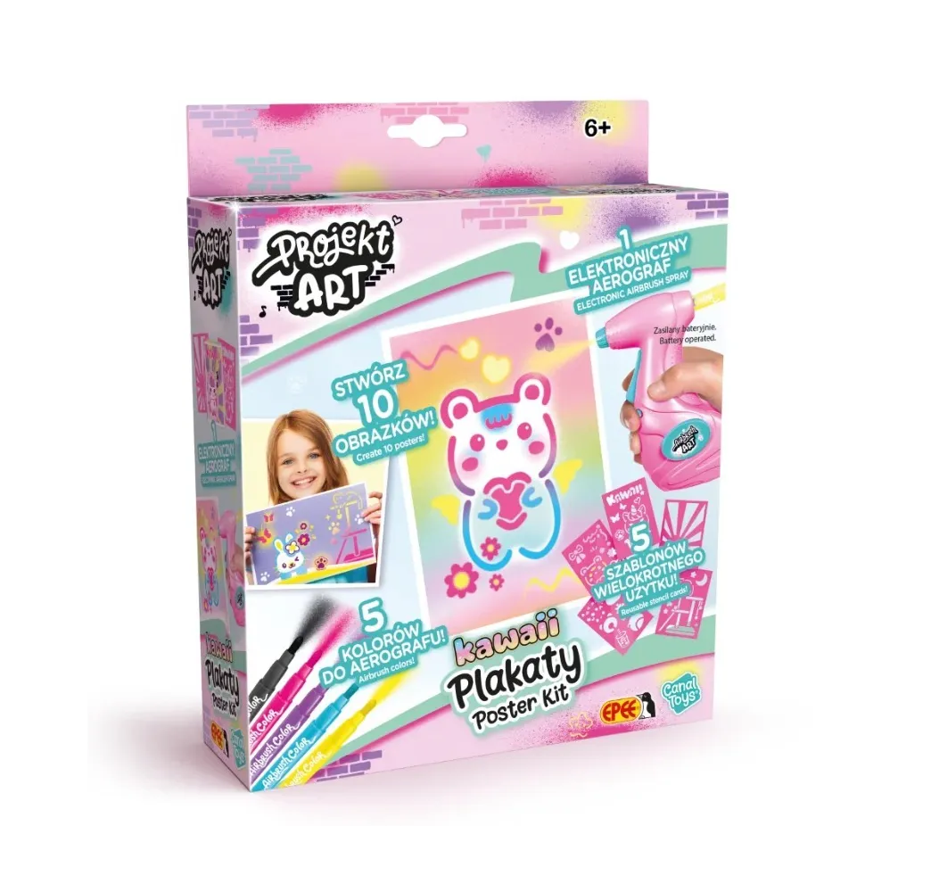 Projekt Art Kawaii zestaw kreatywny z aerografem Epee