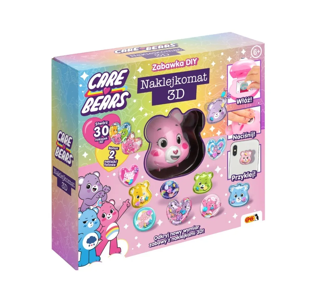 Care Bears Naklejkomat 3D Epee zestaw kreatywny