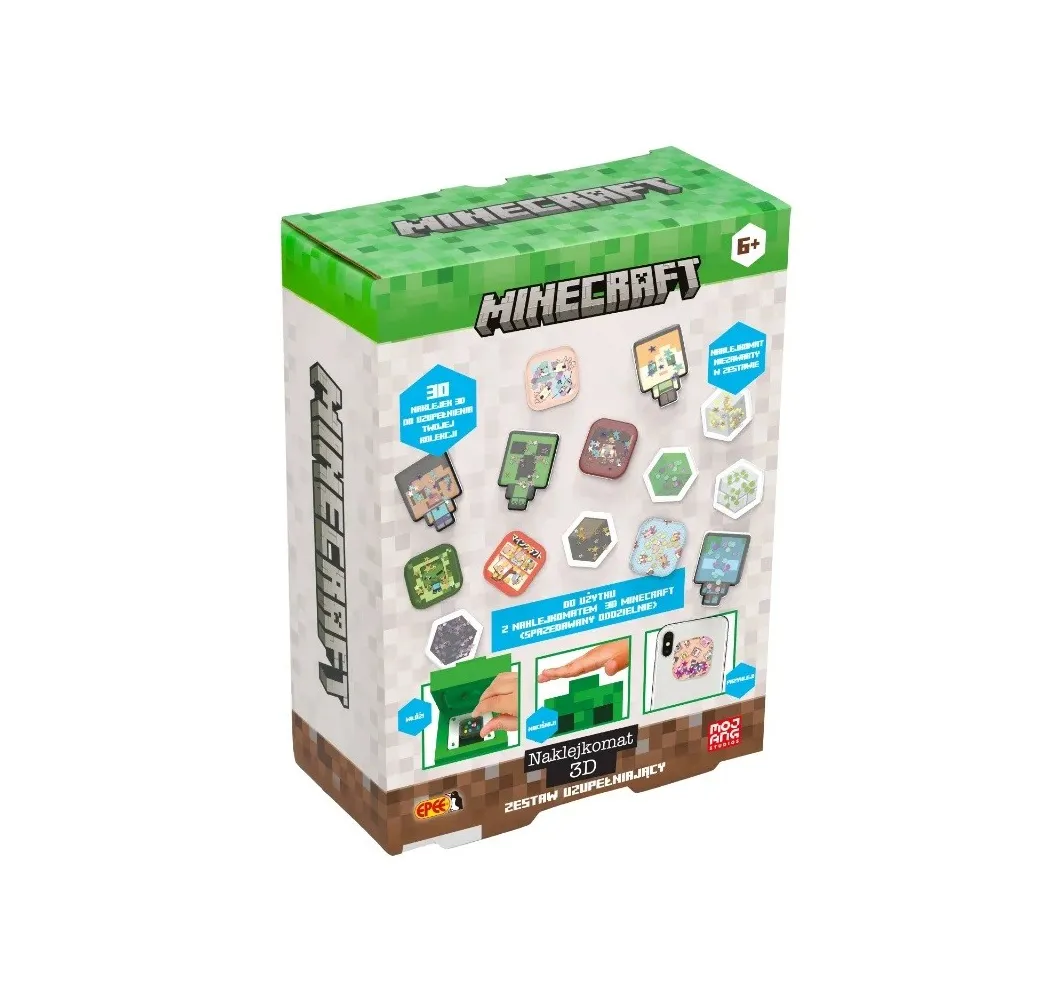 Minecraft Naklejkomat 3D zestaw uzupełniający Epee