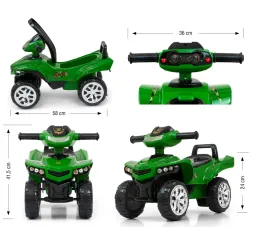 Jeździk Monster Military Milly Mally z dźwiękiem i światłem