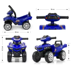 Milly Mally Monster Navy jeździk quad 12m+