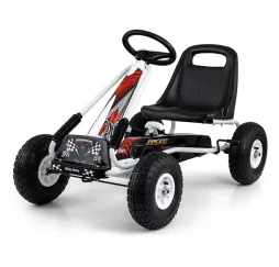 Milly Mally Thor biały gokart na pedały dla dzieci