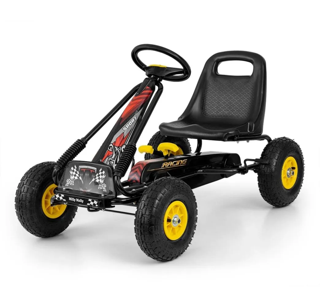 Milly Mally Thor czarny gokart na pedały 3+