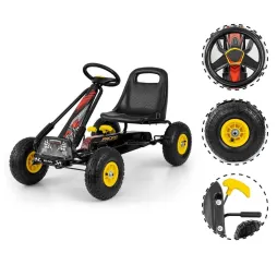 Milly Mally Thor czarny gokart na pedały 3+