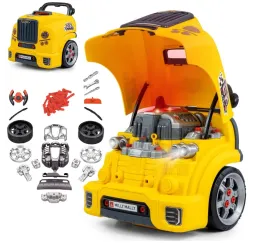 Milly Mally Zestaw mechanik warsztat silnik rozkręcalny N-Gine żółty