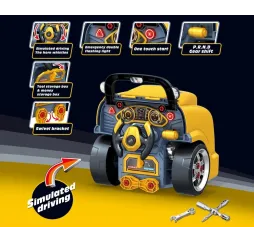 Milly Mally Zestaw mechanik warsztat silnik rozkręcalny N-Gine żółty