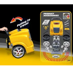 Milly Mally Zestaw mechanik warsztat silnik rozkręcalny N-Gine żółty