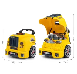 Milly Mally Zestaw mechanik warsztat silnik rozkręcalny N-Gine żółty