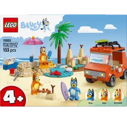 Bluey rodzinna wycieczka autem LEGO klocki 4+