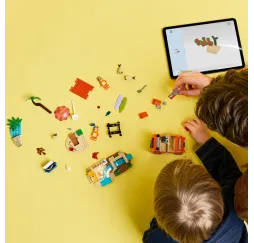 Bluey rodzinna wycieczka autem LEGO klocki 4+