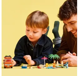 Bluey rodzinna wycieczka autem LEGO klocki 4+