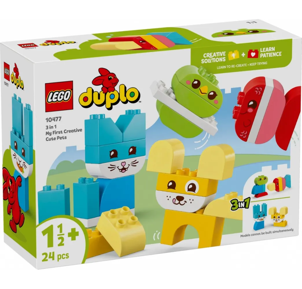 LEGO DUPLO Kreatywne zwierzaki 3 w 1 – klocki edukacyjne