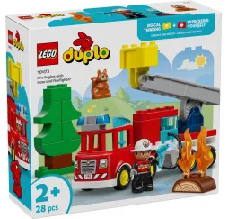 LEGO DUPLO Wóz strażacki – klocki edukacyjne 2+