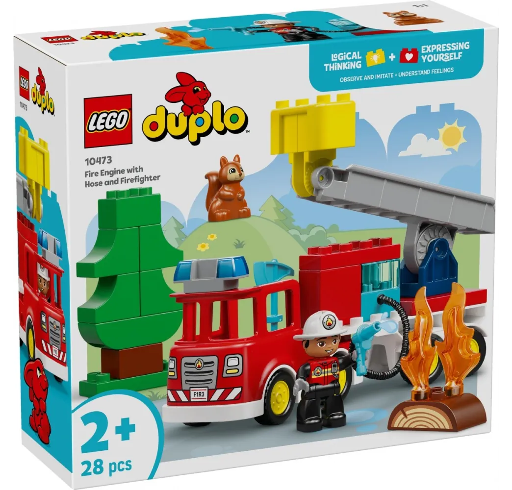 LEGO DUPLO Wóz strażacki – klocki edukacyjne 2+