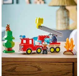 LEGO DUPLO Wóz strażacki – klocki edukacyjne 2+