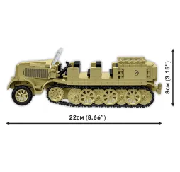 Cobi Sd.Kfz.8 z Flak 36 – klocki konstrukcyjne
