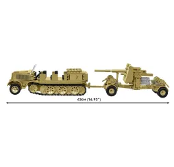 Cobi Sd.Kfz.8 z Flak 36 – klocki konstrukcyjne