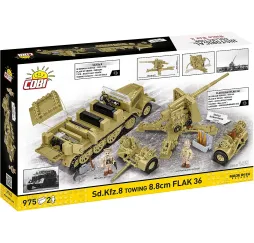 Cobi Sd.Kfz.8 z Flak 36 – klocki konstrukcyjne