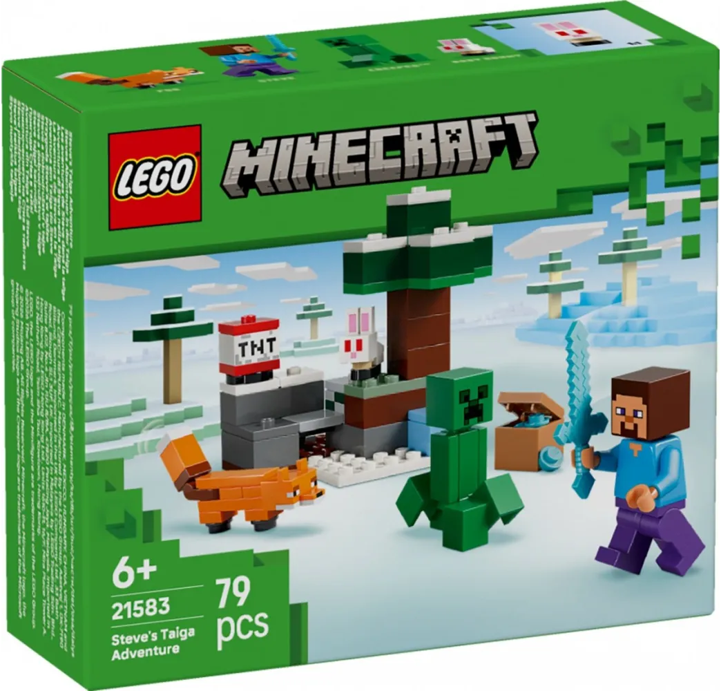 Minecraft Steve w tajdze – klocki LEGO 6+