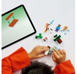 Minecraft Steve w tajdze – klocki LEGO 6+