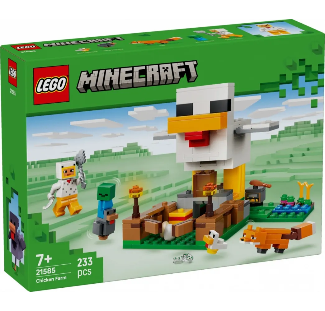 LEGO Minecraft Farma kurczaków – klocki 7+