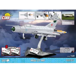 MiG-21 MF klocki konstrukcyjne Cobi 381 el.