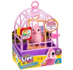 Little Live Pets ptaszek interaktywny różowy Cobi
