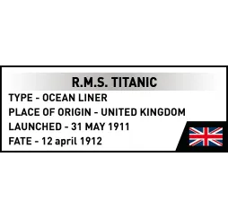 Cobi Titanic 848 el. – klocki konstrukcyjne 8+