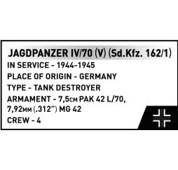Jagdpanzer IV/70 V Cobi klocki konstrukcyjne 1024 el.