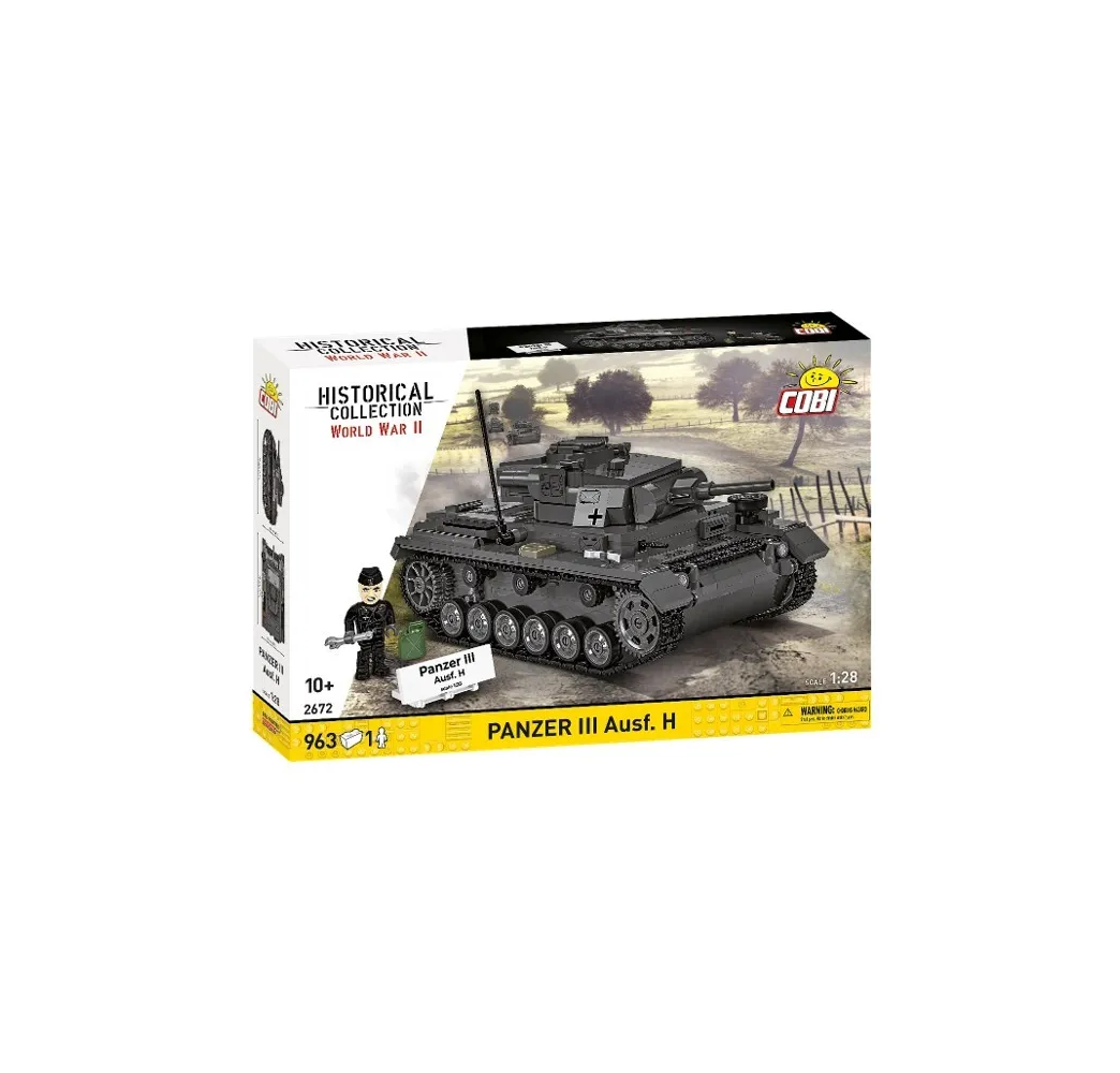 Panzer III Ausf. H – klocki konstrukcyjne Cobi 963 el.