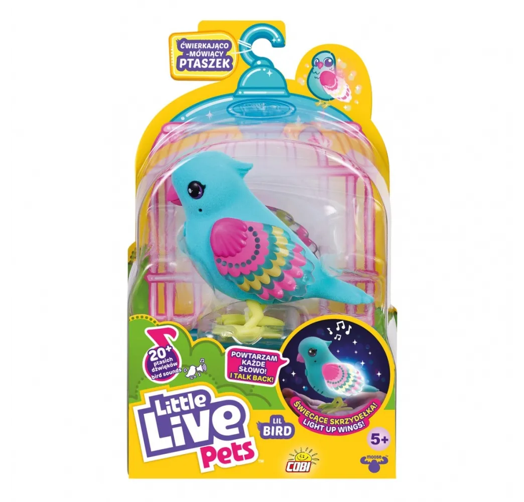 Little Live Pets Ptaszek niebieski figurka interaktywna