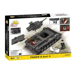 Panzer III Ausf. H – klocki konstrukcyjne Cobi 963 el.