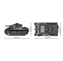 Panzer III Ausf. H – klocki konstrukcyjne Cobi 963 el.