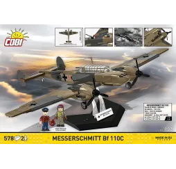 Messerschmitt Bf 110C klocki konstrukcyjne Cobi 578 el.
