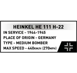 Heinkel He 111 z V1 klocki konstrukcyjne COBI