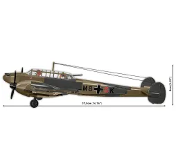 Messerschmitt Bf 110C klocki konstrukcyjne Cobi 578 el.